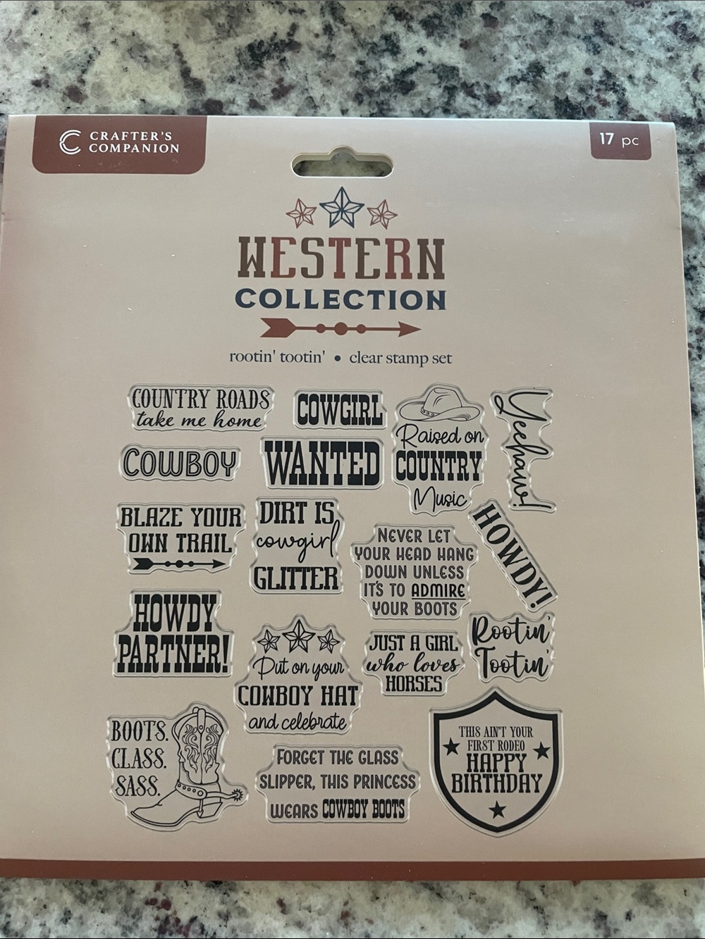 Western Collection Clear Stamp Set - New